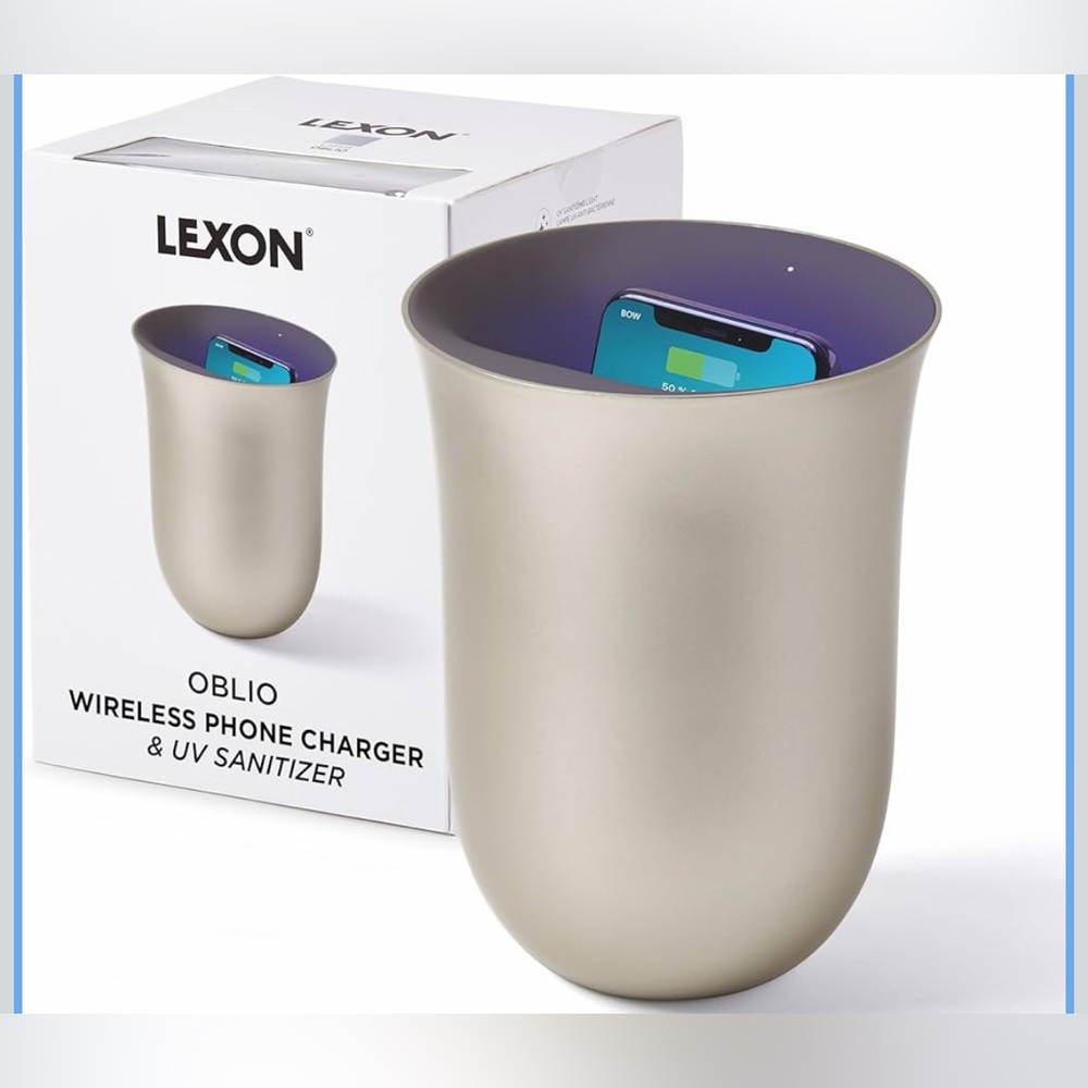 Wireless Phone Charger with UV Sanitizer | QI Certified Fast Charging Station